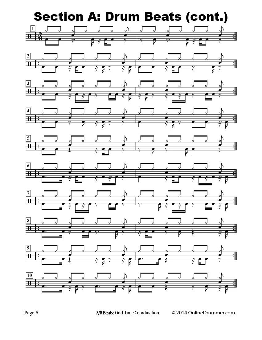 7/8 Beats: Odd-Time Coordination - Ebook - Image 4