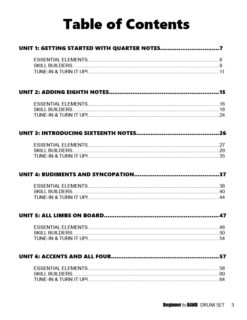 Beginner To Band - Drum Set - Ebook - Image 3
