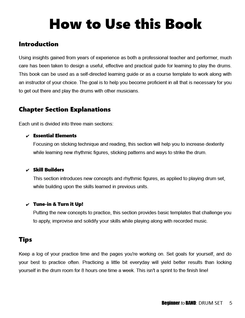Beginner To Band - Drum Set - Ebook - Image 5