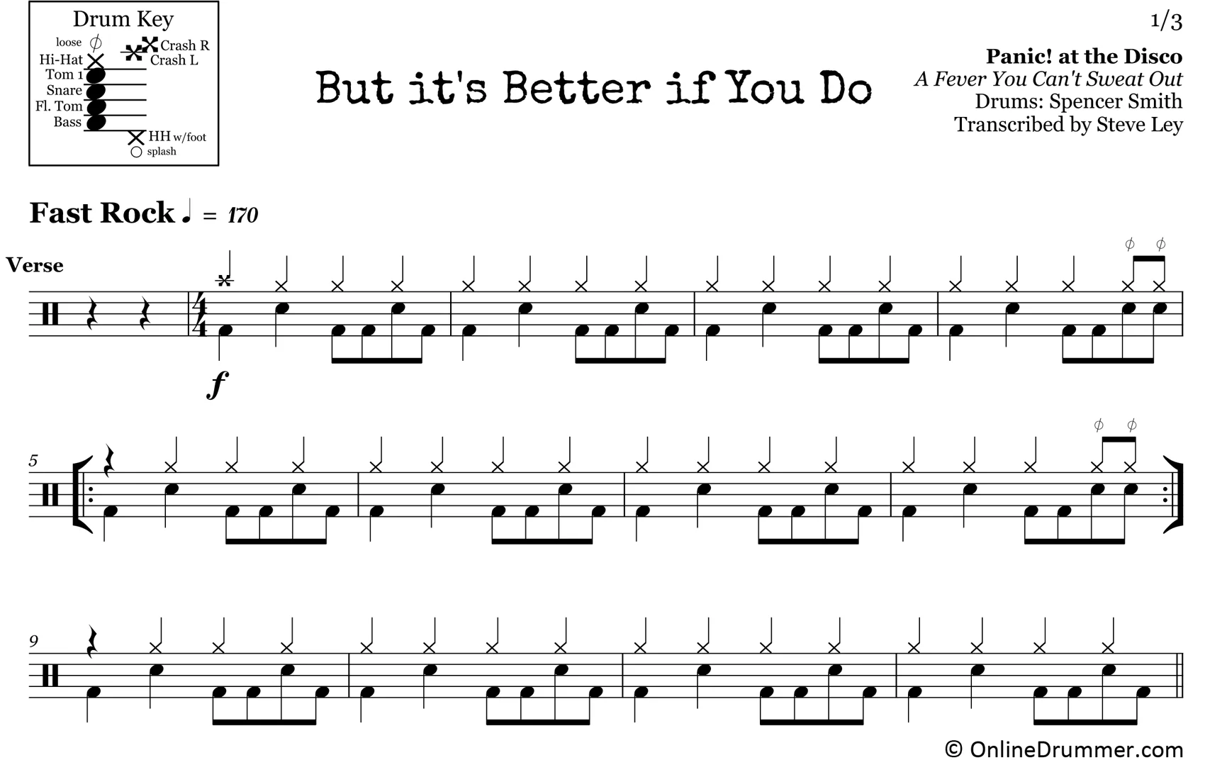 But It's Better If You Do - Panic! At The Disco - Drum Sheet Music - Image 3
