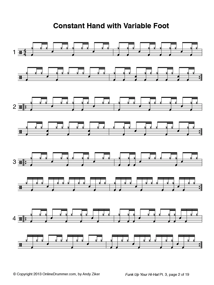 Funk Up Your Hi-Hat - Part 3 - Ebook - Image 2