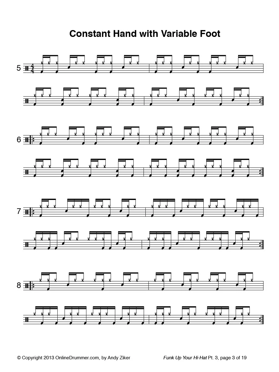 Funk Up Your Hi-Hat - Part 3 - Ebook - Image 3