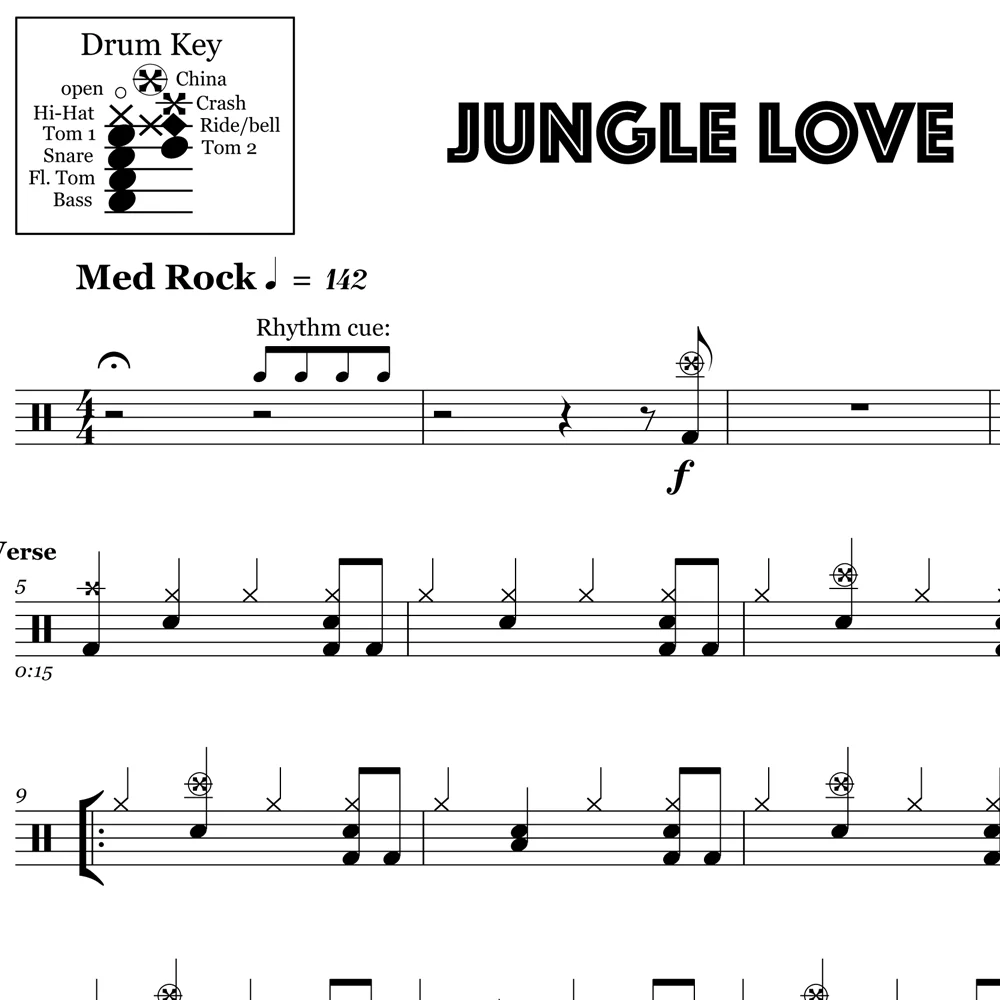 Jungle Love - Steve Miller Band - Drum Sheet Music - Image 2
