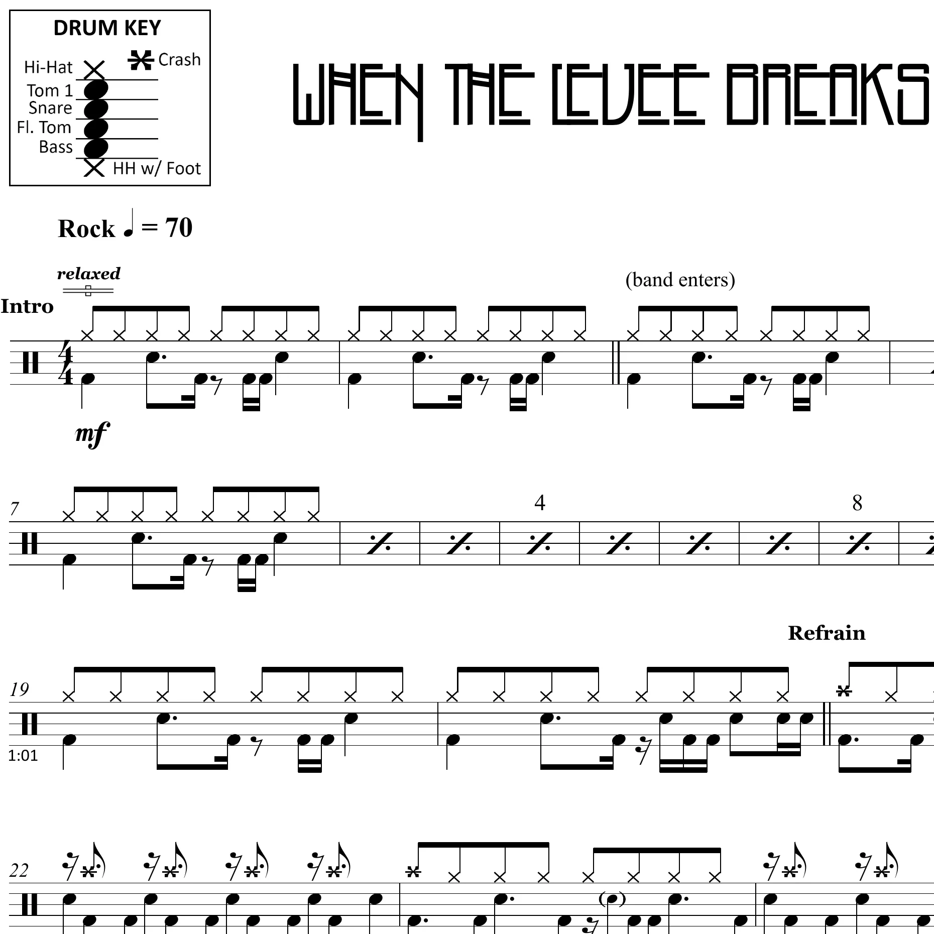 When the Levee Breaks - Led Zeppelin - Drum Sheet Music - Image 2